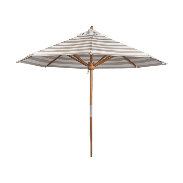 Hisshult parasoll Ø270 cm - Beige stripe-teak - 1898
