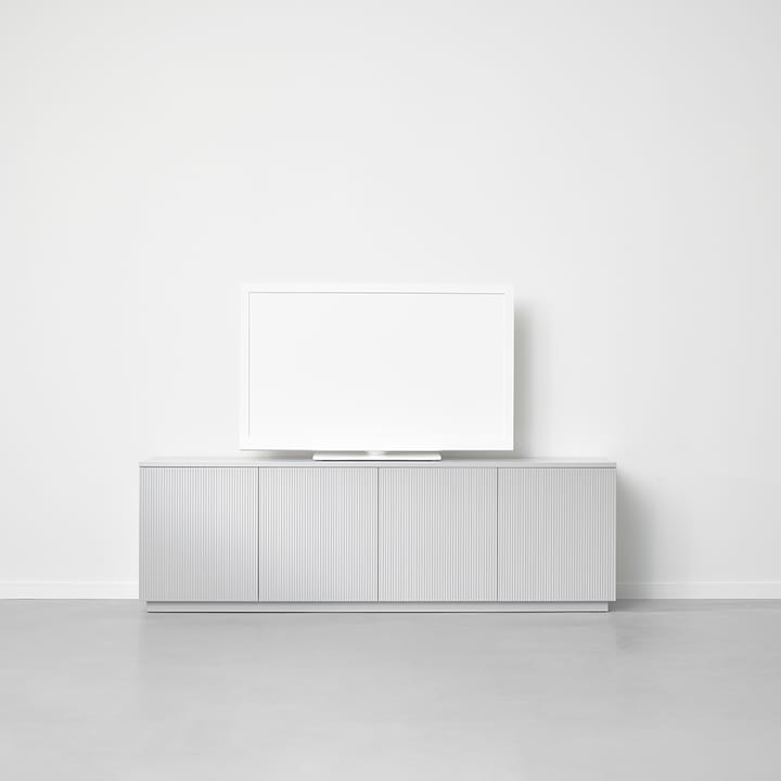 Beam sideboard, ljusgrå, sockel i vitoljad ek A2