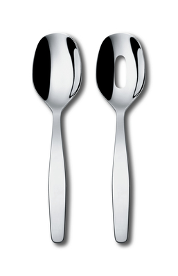 Alessi Itsumo salladsbestick 25 cm Rostfritt stål | Skandinavisk Design | Salladsbestick | Silverfärgad