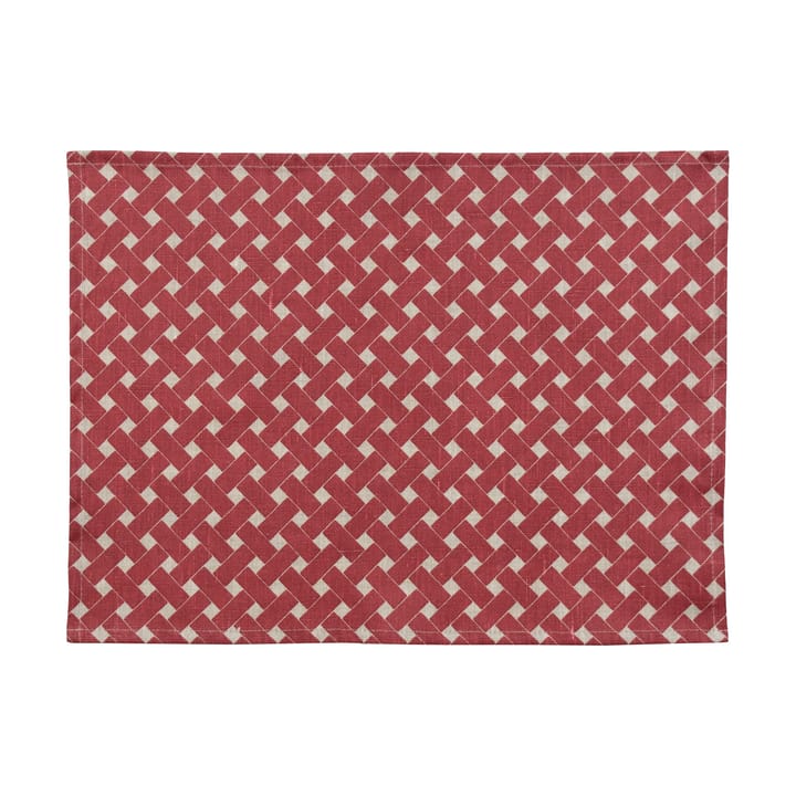 Korg bordstablett 34x45 cm 2-pack - Röd - Almedahls