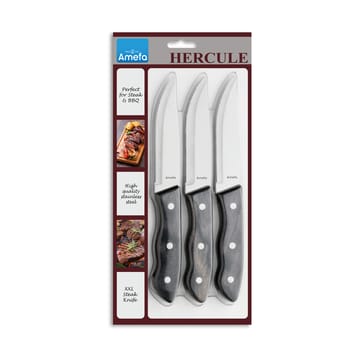 Hercule grillkniv XXL 3-pack - Svart - Amefa