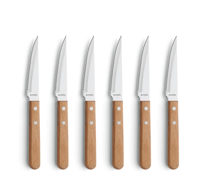 Pizza grillkniv 6-pack - Ek - Amefa