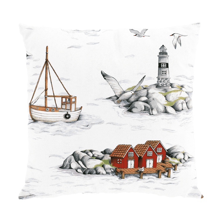 Fiskeskär kuddfodral 47x47 cm - Vit - Arvidssons Textil