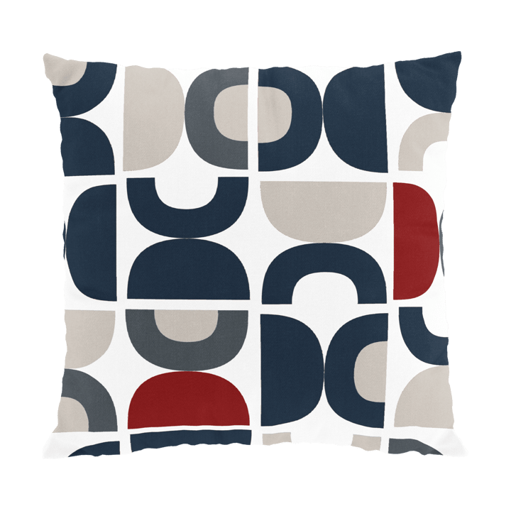 Spiraldans kuddfodral 47x47 cm - Blå - Arvidssons Textil