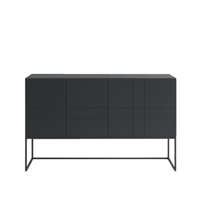 Kilt Light 137 sideboard - char grey, 3 dörrar - Asplund