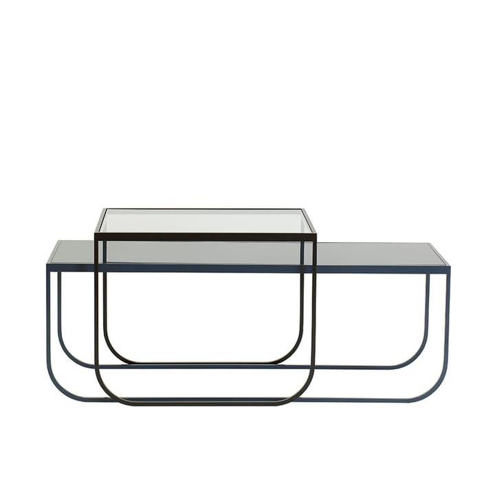 Tati Lounge High soffbord, glas, white Asplund