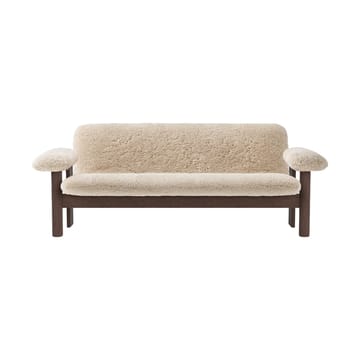 Brasilia soffa 2-sits - Dark oak-Nature sheepskin curly - Audo Copenhagen