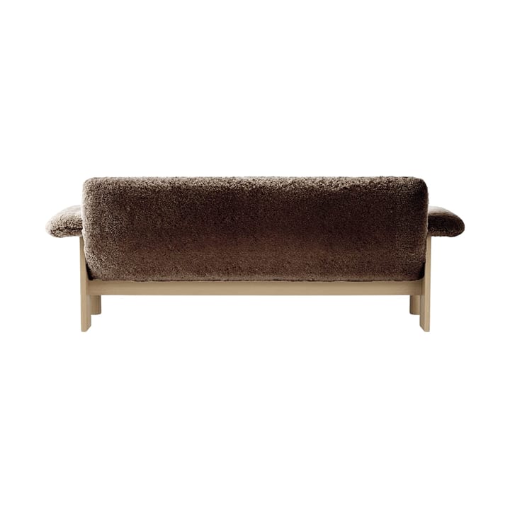 Brasilia soffa 2-sits - Natural oak-Sahara sheepskin curly - Audo Copenhagen