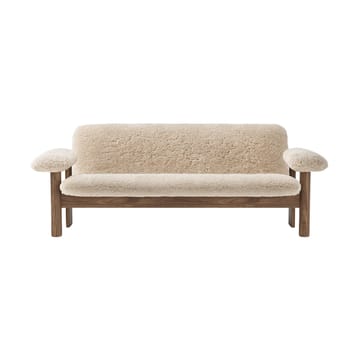 Brasilia soffa 2-sits - Walnut-Nature sheepskin curly - Audo Copenhagen