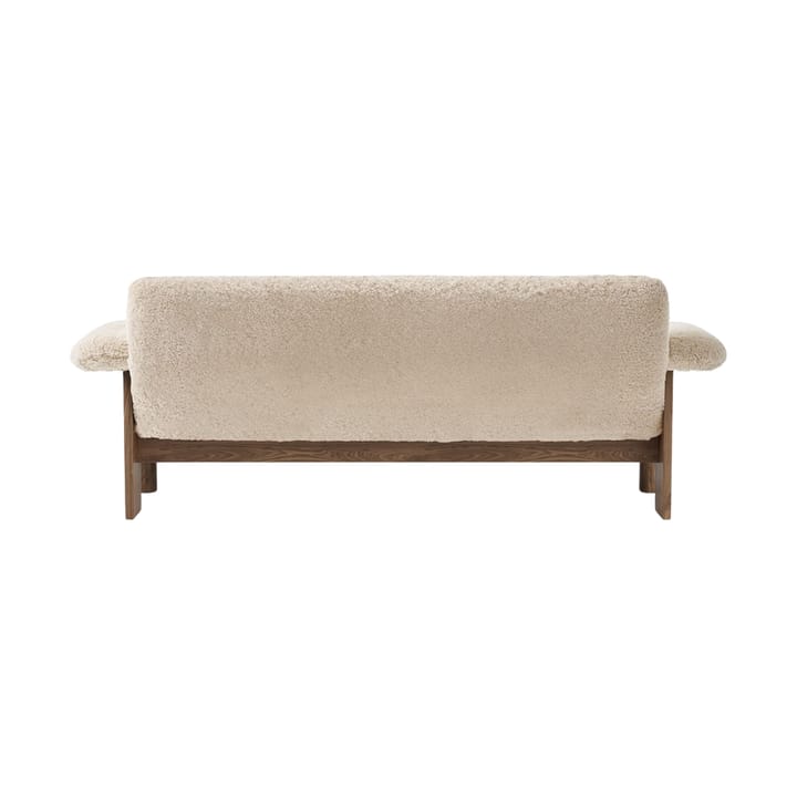 Brasilia soffa 2-sits - Walnut-Nature sheepskin curly - Audo Copenhagen