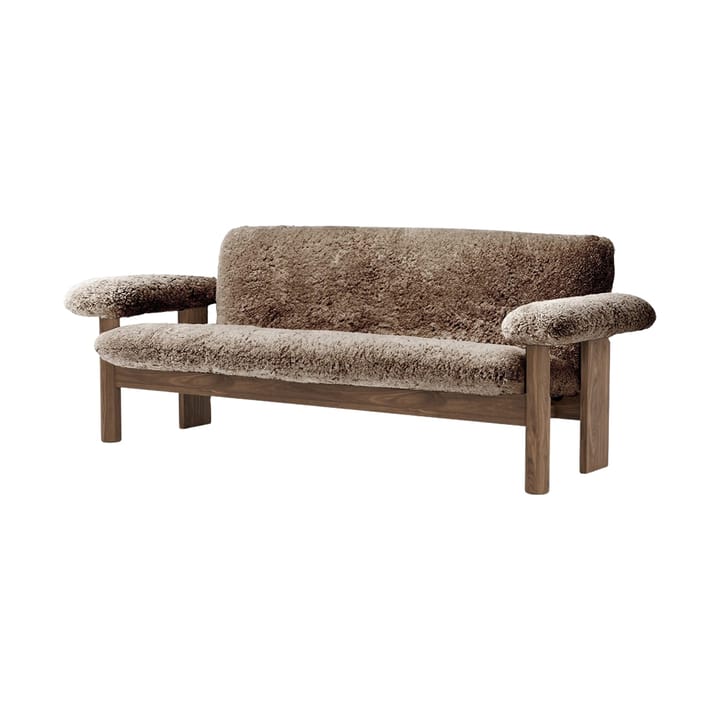 Brasilia soffa 2-sits - Walnut-Sahara sheepskin curly - Audo Copenhagen