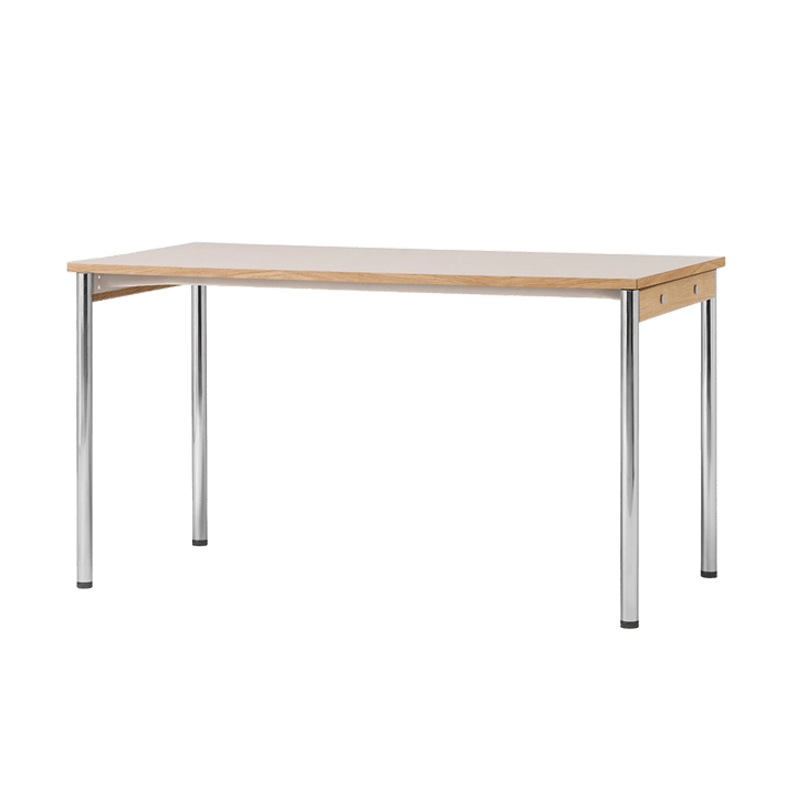 Co Table konferensbord 140x70cm - Chrome-laminate creme - Audo Copenhagen