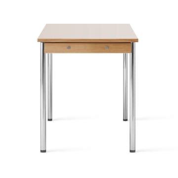 Co Table konferensbord 140x70cm - Chrome-laminate creme - Audo Copenhagen