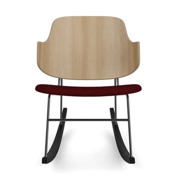 The Penguin gungstol klädd sits - Natural oak-Baru 0570 Red - Audo Copenhagen