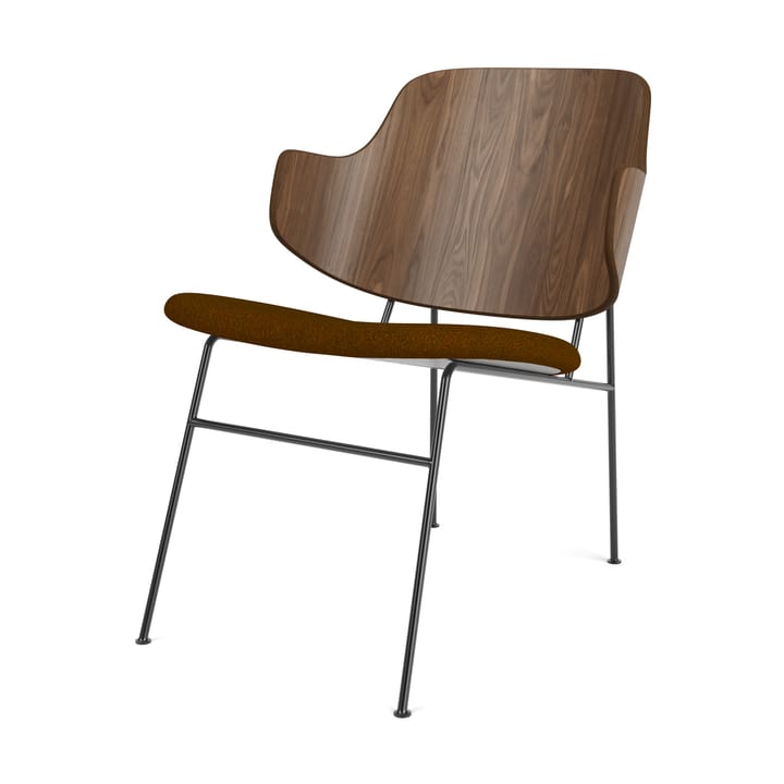 The Penguin loungestol klädd sits - Walnut-Baru 0450 Gold - Audo Copenhagen