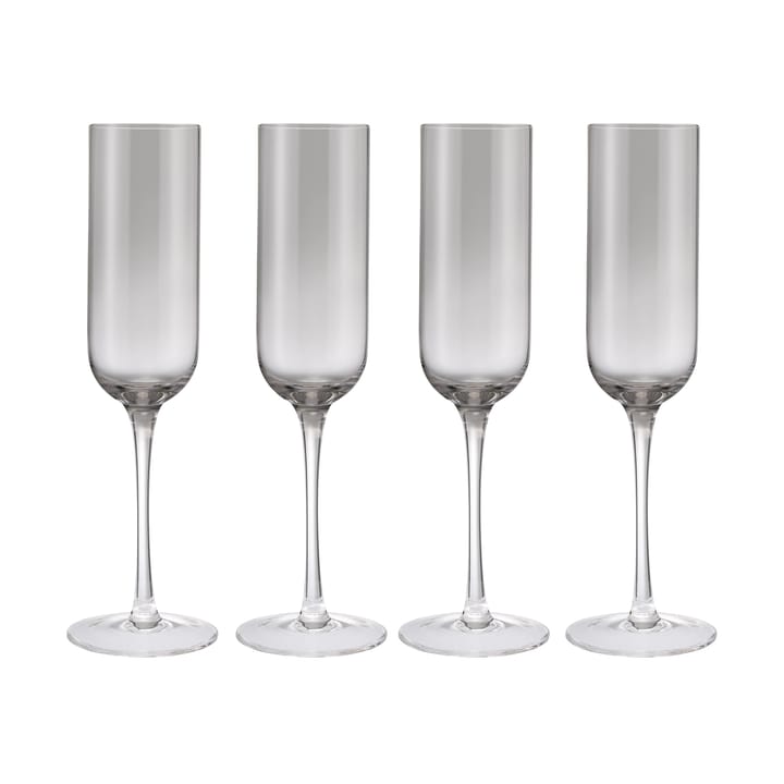 Fuumi champagneglas 22 cl 4-pack, Smoke-klar blomus