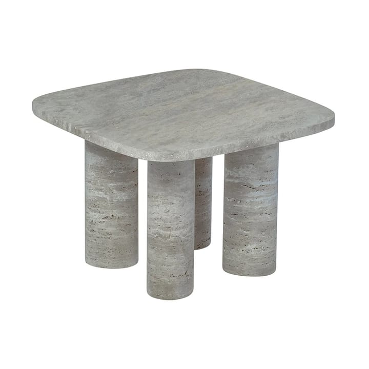 Volos sidobord S 52x52 cm, Silver Travertine blomus