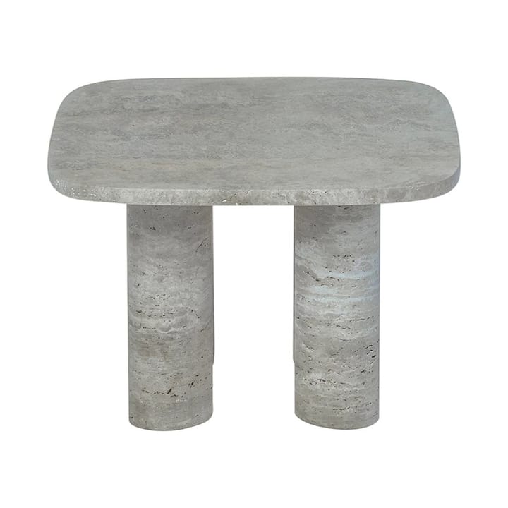 Volos sidobord S 52x52 cm, Silver Travertine blomus