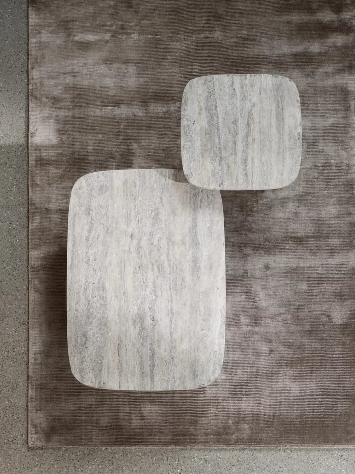 Volos sidobord S 52x52 cm, Silver Travertine blomus