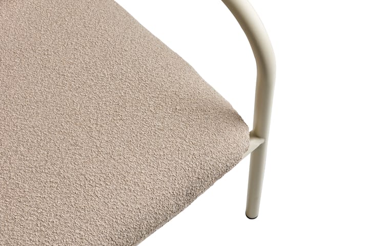 Bendt soffa, Teddy beige-pearl white Brafab