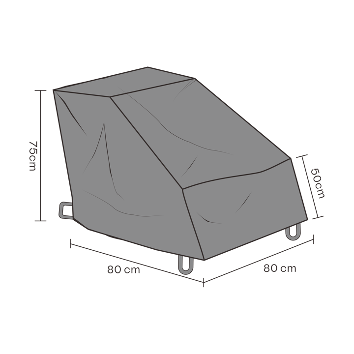 Brafab möbelskydd fåtölj - Svart 80 cm - Brafab