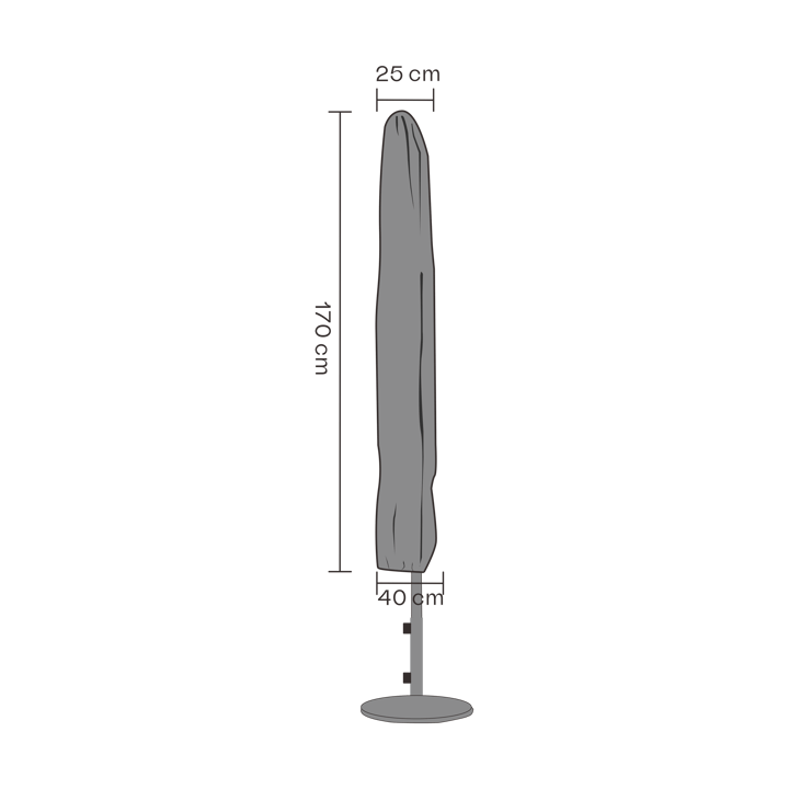 Brafab möbelskydd parasoll - Svart 170 cm - Brafab