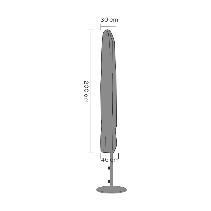 Brafab möbelskydd parasoll - Svart 200 cm - Brafab