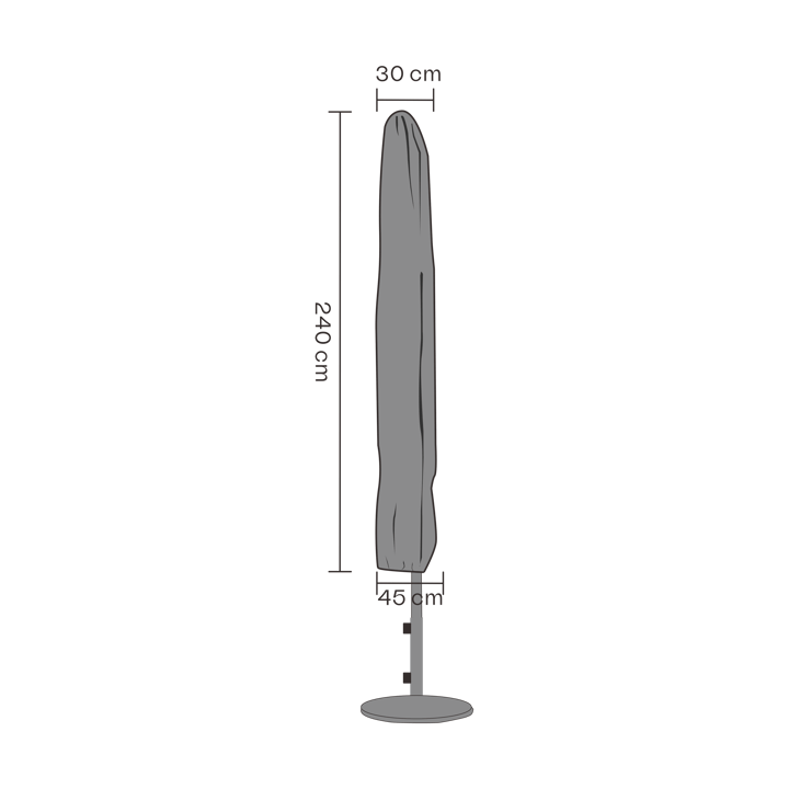 Brafab möbelskydd parasoll - Svart 240 cm - Brafab