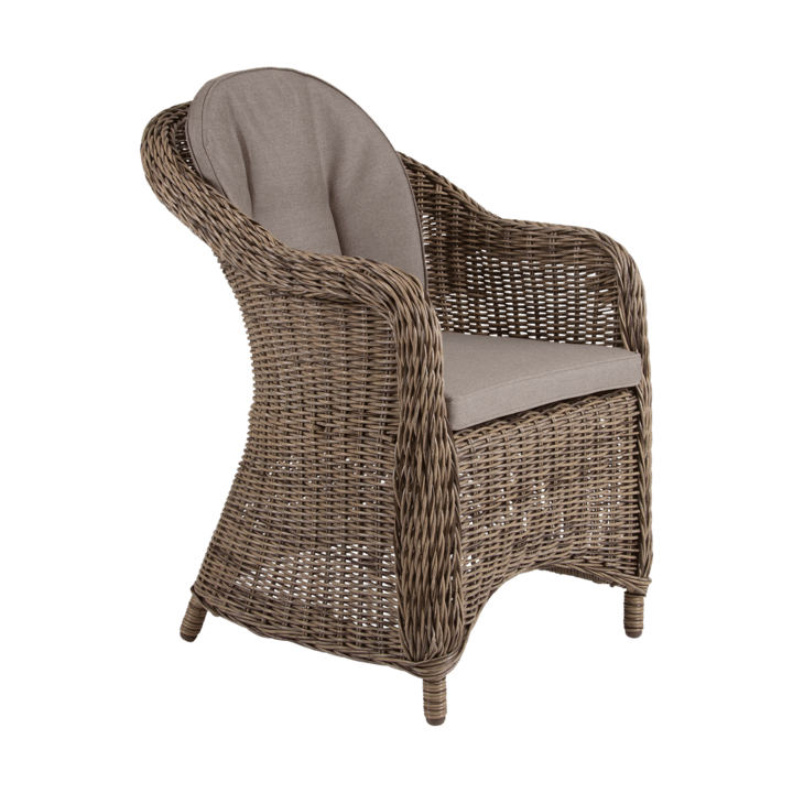 Eads karmstol med sittdyna, Natur-beige Brafab