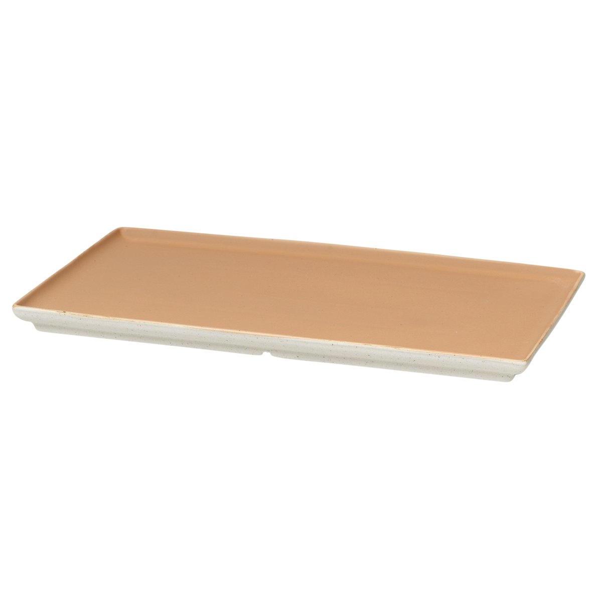 Broste Copenhagen Eli tallrik 15x26 cm Matte soft light camel