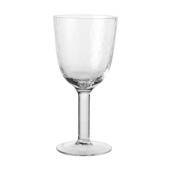 Hammered vitvinsglas 30 cl - Klar - Broste Copenhagen