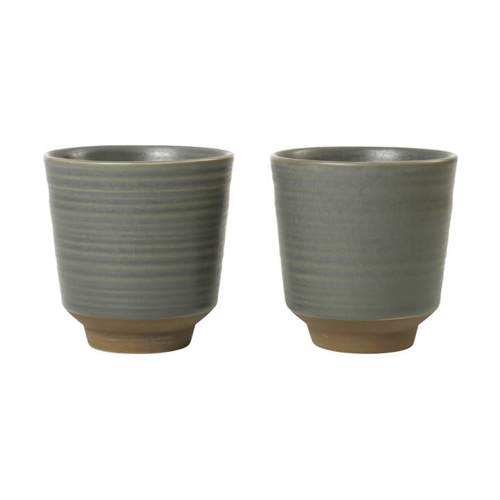 Miko mugg 15 cl 2-pack - Dark green - Broste Copenhagen