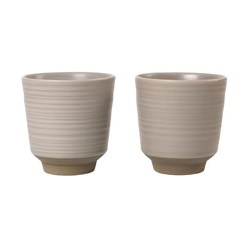 Miko mugg 15 cl 2-pack - Warm grey - Broste Copenhagen