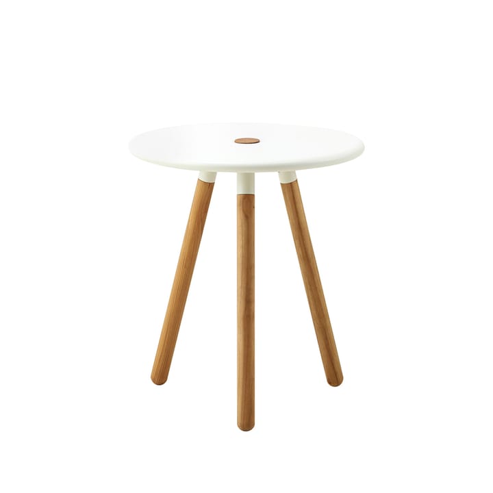 Area bord/pall Ø40 cm - White, ben i teak - Cane-line