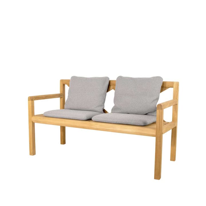 Grace 2-sits bänk - Light grey, teak - Cane-line