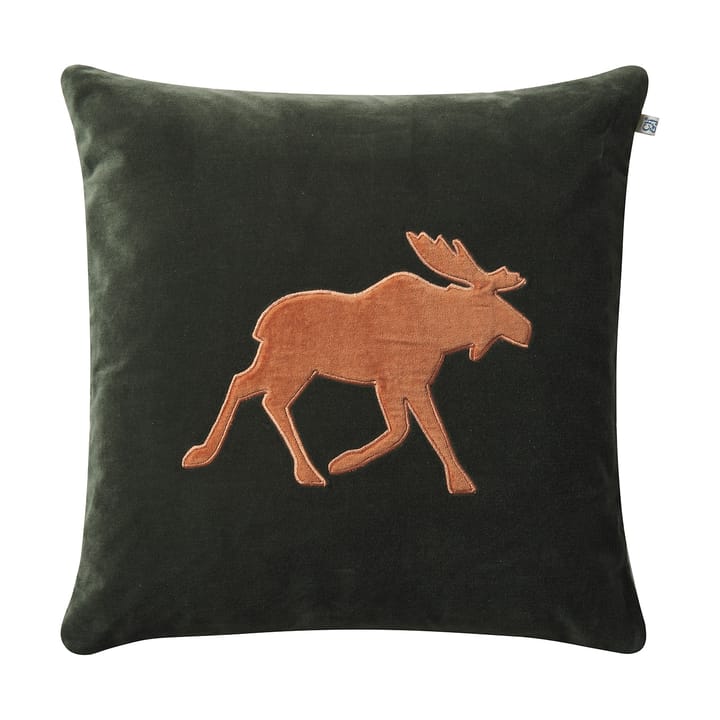 Moose kuddfodral 50x50 cm - Forest Green-terracotta - Chhatwal & Jonsson