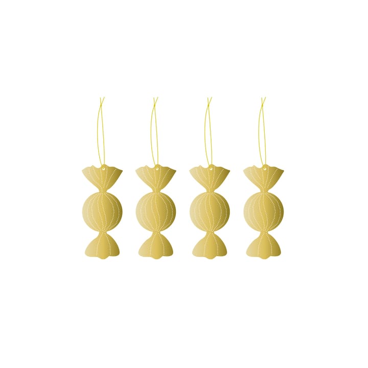 Cooee julhänge mässing 4-pack - Caramel - Cooee Design