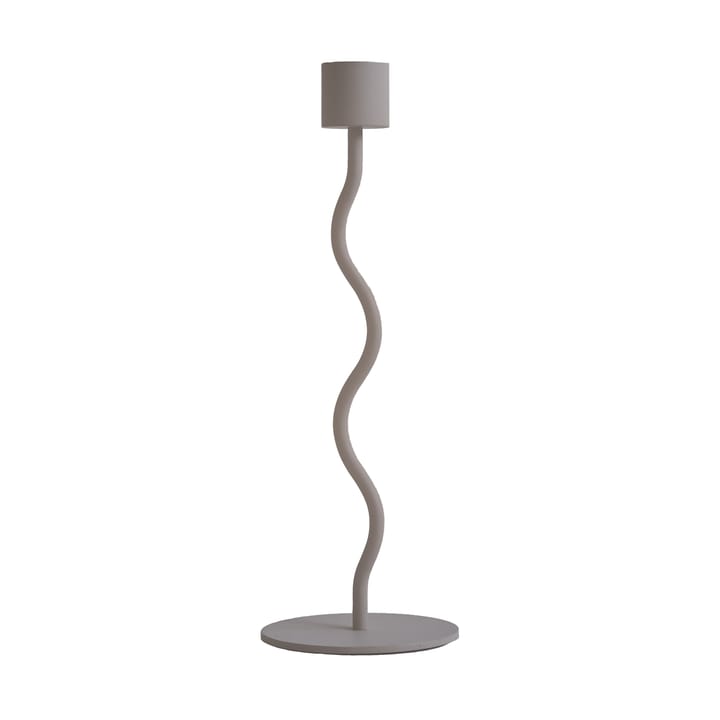 Curved ljusstake 23 cm - Taupe - Cooee Design