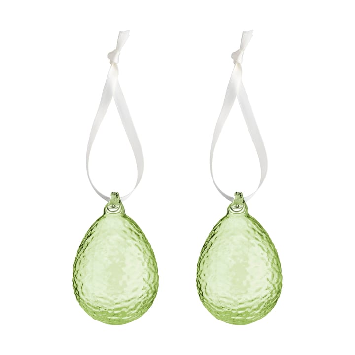 Gry ägg påskhänge 2-pack - Lime - Cooee Design