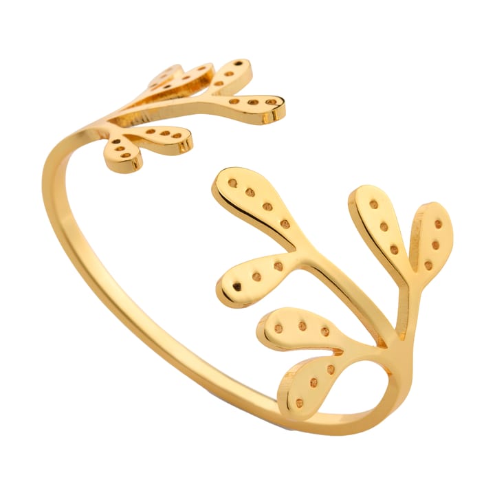 Mistletoe servettring 2-pack - Brass - Cooee Design