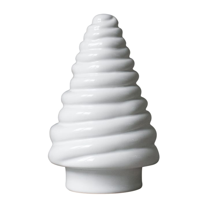 Curl tree dekorationsgran 13 cm - Shiny white - DBKD