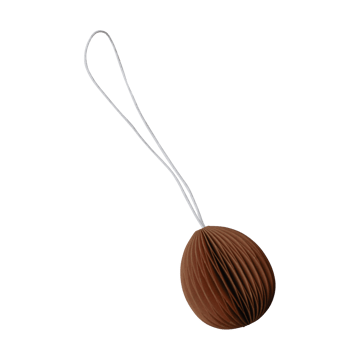 Ovoid påskh�änge papper small 4 cm - Terracotta - DBKD