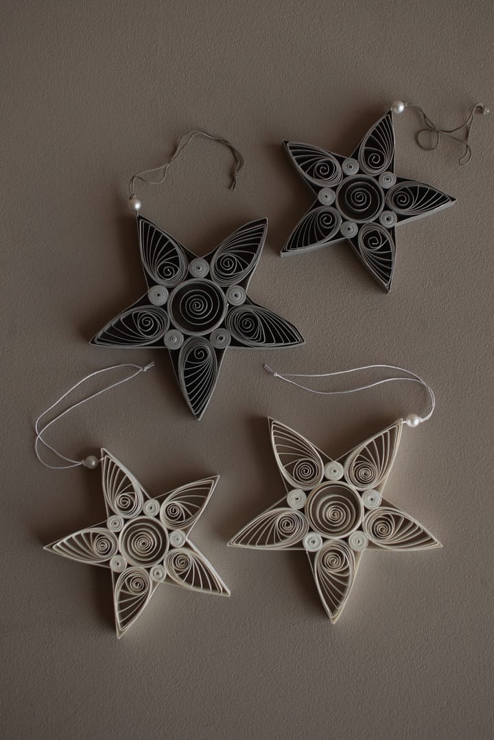 Paper star julhänge 10,5 cm - White - DBKD