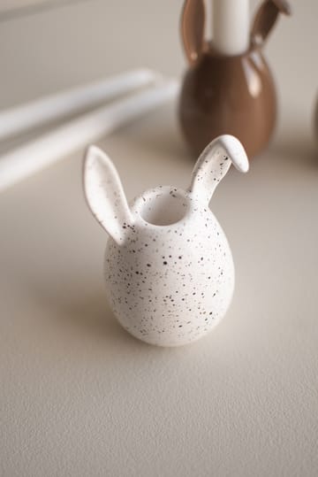 Rabbit ljusstake 13 cm - White dot - DBKD