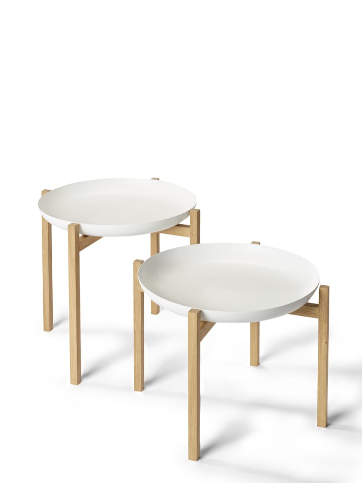 Tablo Table Set sidobord, Low white Design House Stockholm