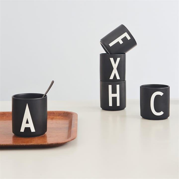 Design Letters kopp svart, K Design Letters