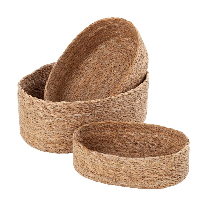 Emil brödkorg oval 3-pack - Natural - Dixie