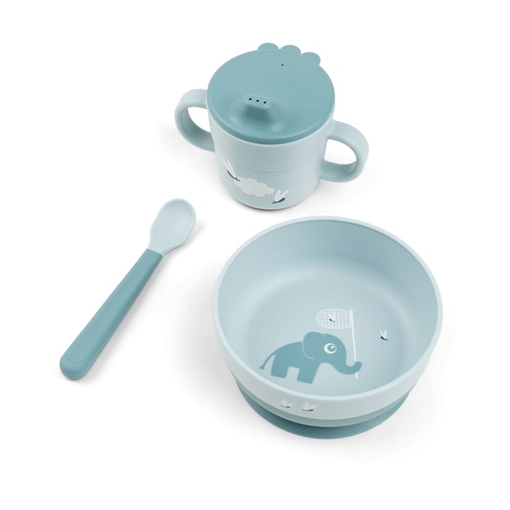 Elphee foodie first meal servisset 3 delar - Blue - Done by deer