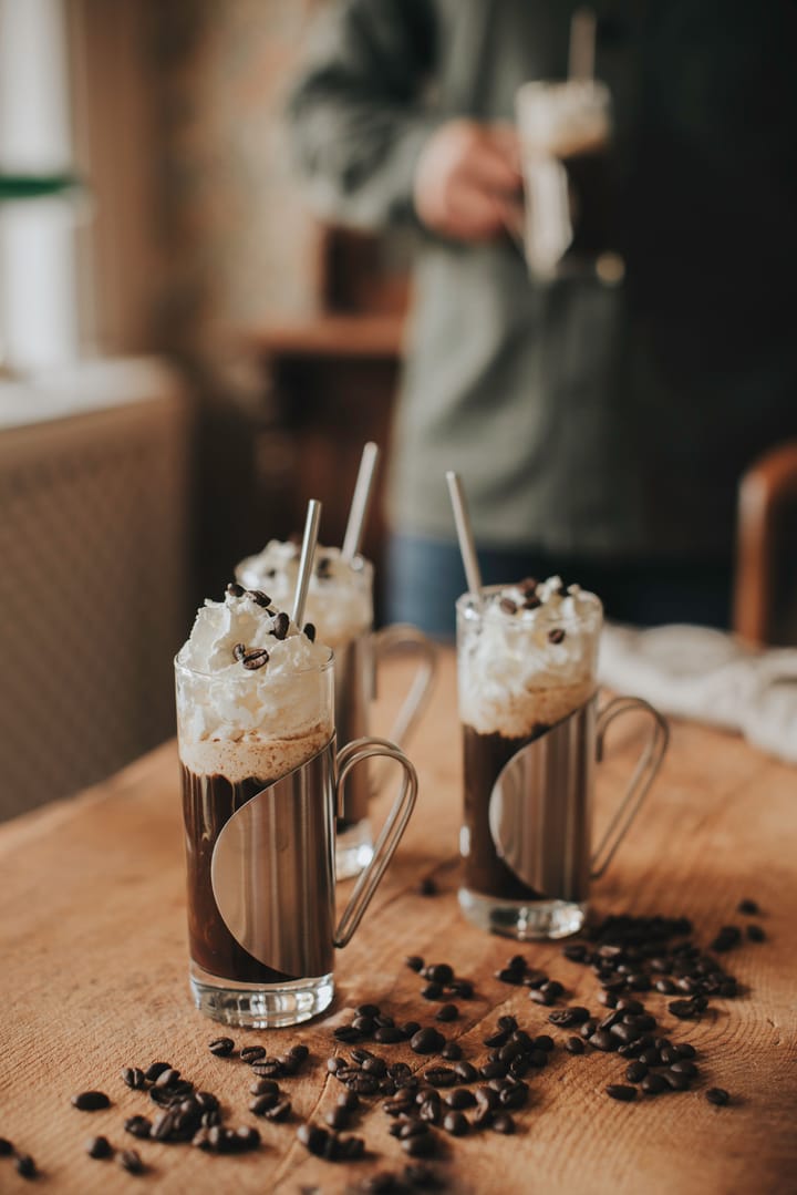 Darry irish coffee set, Glas-rostfritt stål Dorre