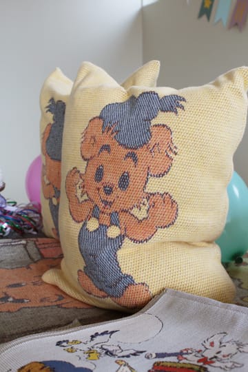 Bamse kuddfodral 40x40 cm - Gul - Ekelund Linneväveri